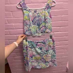 Two Piece Lilly Pulitzer Scalloped Set - NWT